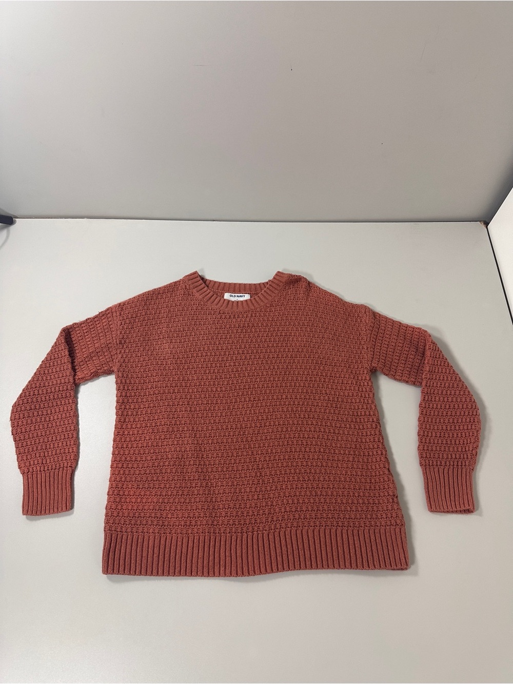 Old Navy Men's Crewneck Sweater in Rust